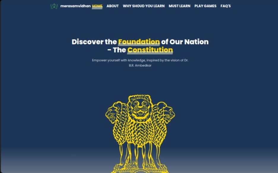 Mera Samvidhan Website